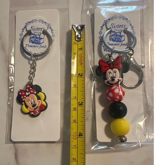 Minnie Mouse Key Chain and Bag Charm. Home Made and Brand New - Picture 4 of 4
